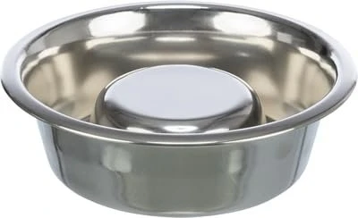 Trixie Slow Feeding Edelstahlnapf, 17cm, 0.6l