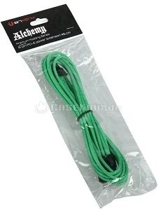 BitFenix Alchemy 8-Pin PCIe Verlängerung 45cm, sleeved grün