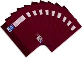 Oxford Schulheft, A4, Lineatur 22, pflaume, 32 Blatt, 10er-Pack