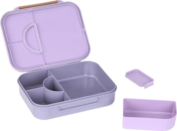 Lässig Bento Brotdose Little Gang Herz lila