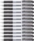 Pentel Hybrid Gel Grip K157 0.7mm/0.35mm Gelroller schwarz/transparent, 12er-Pack Vorschaubild