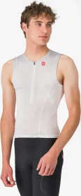 Castelli Free Speed 3 Trikot ärmellos white/silver gray (Herren)