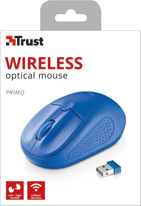 Trust Primo Wireless Mouse, blau, USB