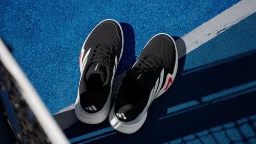 adidas Barricade 14 core black/zero metalic/lucid red (Herren)
