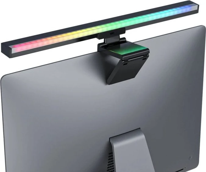 BlitzWolf RGB-Monitor LED-Lampe, LED-Lampe für Monitore, dimmbar, schwarz, USB