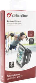 Cellularline Armband Fitness 5.2" schwarz
