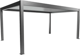 Biohort Pergola 5.5x3.5 quarzgrau-metallic/weiß
