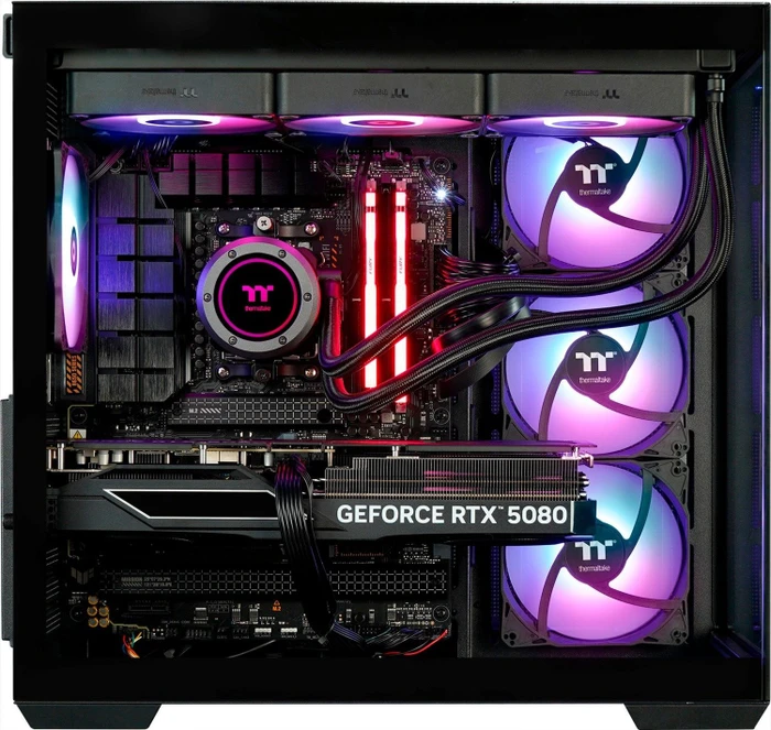 Thermaltake FTW Elite, Black, Ryzen 7 9800X3D, 32GB RAM, 2TB SSD, GeForce RTX 5080