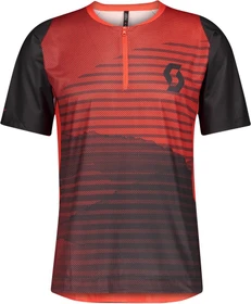 Scott Trail Vertic Zip Trikot kurzarm dark grey/fiery red (Herren)