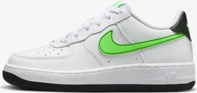 Nike Air Force 1 white/black/green strike (Junior)