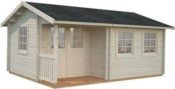 Palmako Susanna 16.4m² Gartenhaus transparent tauchgrundiert