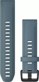 Garmin Ersatzarmband QuickFit 20 Silikon taubenblau/schwarz