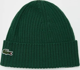 Lacoste Rippstrick Brushed Beanie grün