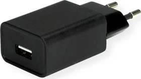 Value USB QC3.0 Charger mit Euro-Stecker 1 Port 18W schwarz