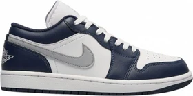 Nike Air Jordan 1 Low white/midnight navy/wolf grey (Herren)