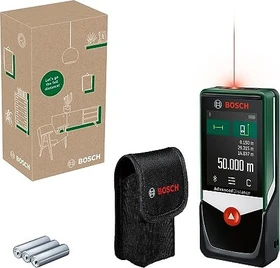 Bosch DIY AdvancedDistance 50C Batterie-Laser-Entfernungsmesser inkl. Tasche