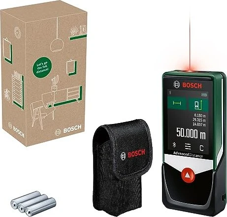 Bosch DIY AdvancedDistance 50C Batterie-Laser-Entfernungsmesser inkl. Tasche