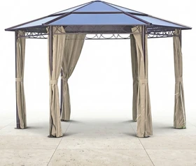 Garden Pleasure Salmon Pavillon 395x270cm beige