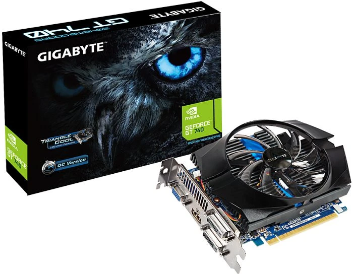 GIGABYTE GeForce GT 740 OC (Rev. 1.0/1.1), 2GB GDDR5, VGA, 2x DVI, HDMI