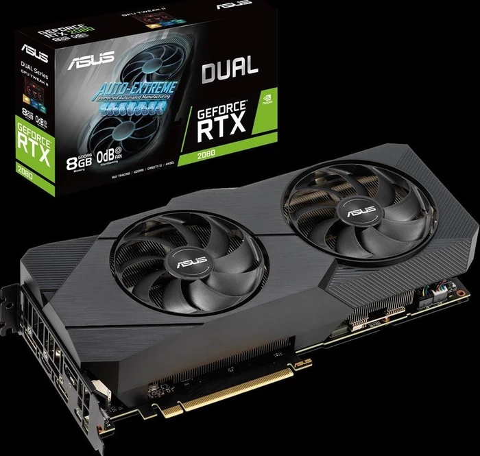 ASUS Dual GeForce RTX 2080 EVO, DUAL-RTX2080-8G-EVO, 8GB GDDR6, HDMI, USB-C, 3x DP