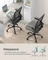 Songmics Bürostuhl ergonomisch mit Amrlehnen, taubengrau Vorschaubild