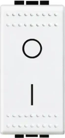 Bticino LivingLight Ausschalter 2-P SK 1-modulig, weiß