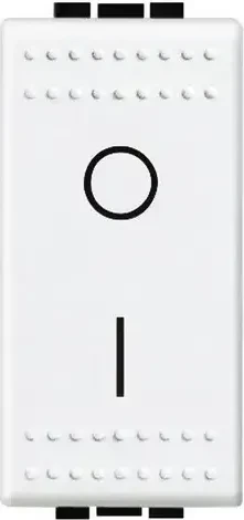 Bticino LivingLight Ausschalter 2-P SK 1-modulig, weiß