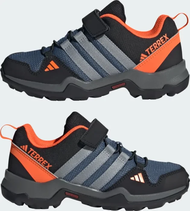 adidas Terrex AX2R Hook and Loop wonder steel/grey three/impact orange (Junior)