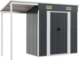 vidaXL Metall Gerätehaus 277x110.5cm anthrazit