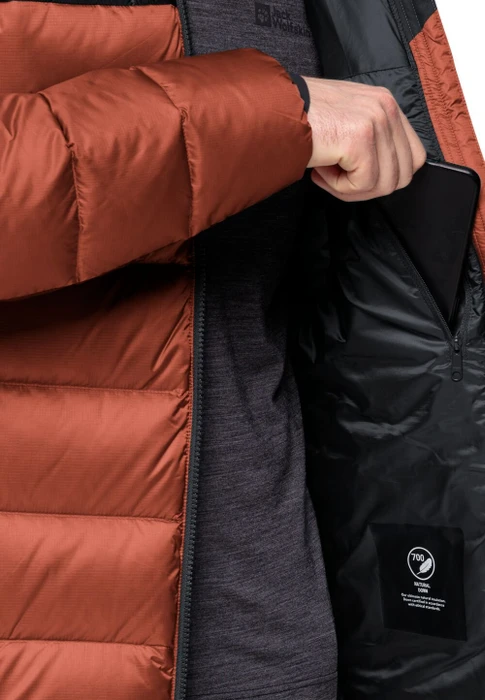 Jack Wolfskin Nebelhorn Down Hoody Funktionsjacke carmine (Herren)