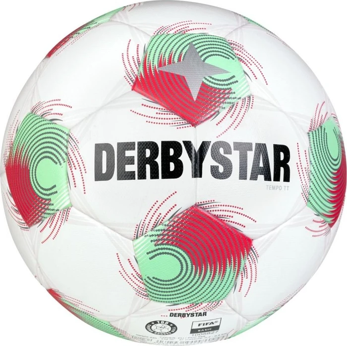 Derbystar Tempo TT Modell 2025 Fußball weiß/rot/grün