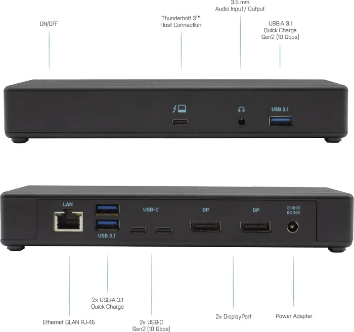 i-tec Thunderbolt 3 Dual Display 4K Docking Station