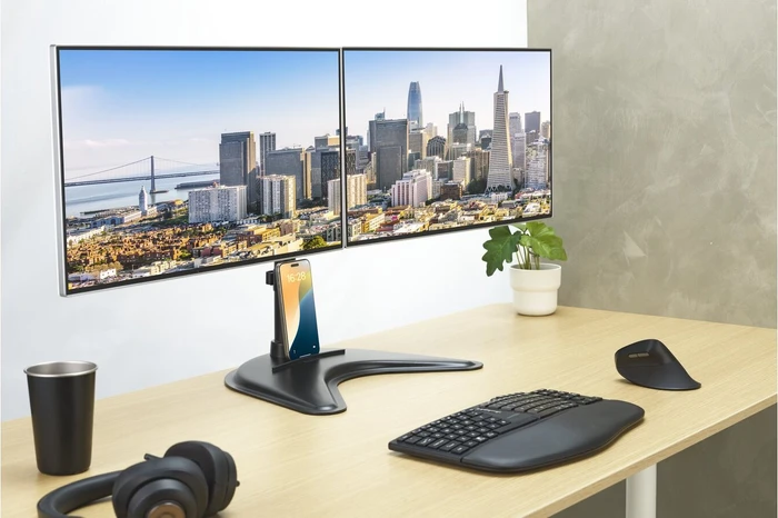 Kensington SmartFit Ergo Freistehender Dual Monitorarm schwarz