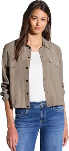 Street One Brusttaschen Hemd langarm stone brown (Damen)