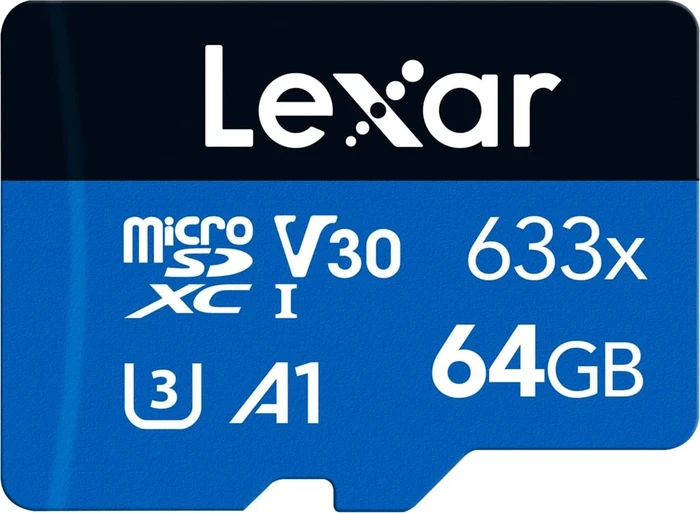 Lexar High-Performance 633x R100/W45 64GB Kit, UHS-I U3, A1, Class 10
