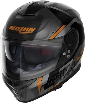 Nolan N80-8 Wanted matt schwarz/grau/orange