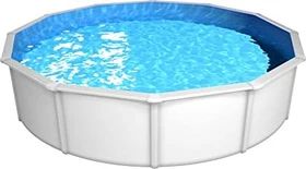 Steinbach Nuovo de Luxe II Stahlwandpool Set rund 550x120cm blau