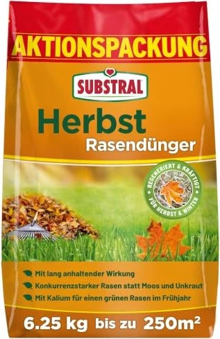 Evergreen Garden Care Substral Herbst Rasendünger, 6.25kg