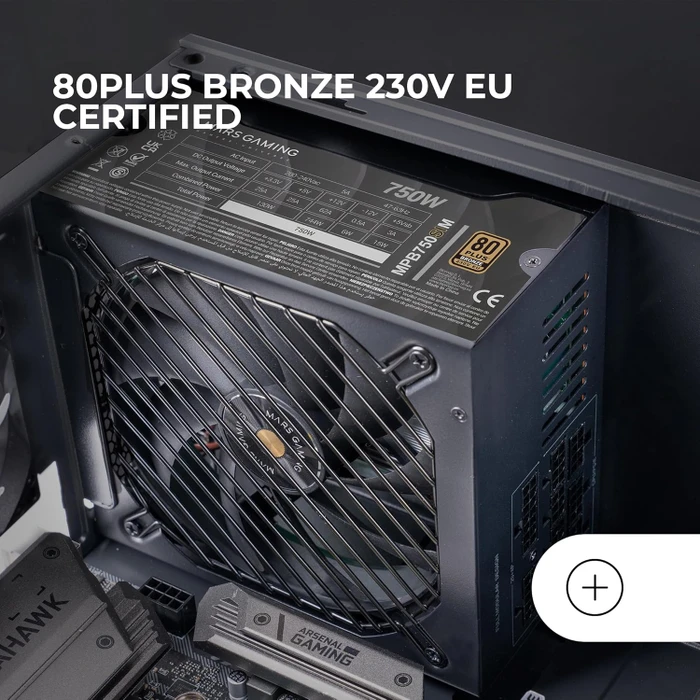 Mars Gaming MPB750SIM schwarz 750W, ATX