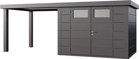 Telluria Classico 3024 Gerätehaus inkl. Anbau 2.84m links anthrazit