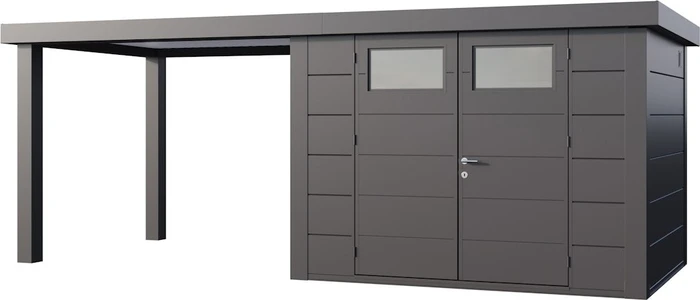 Telluria Classico 3024 Gerätehaus inkl. Anbau 2.84m links anthrazit