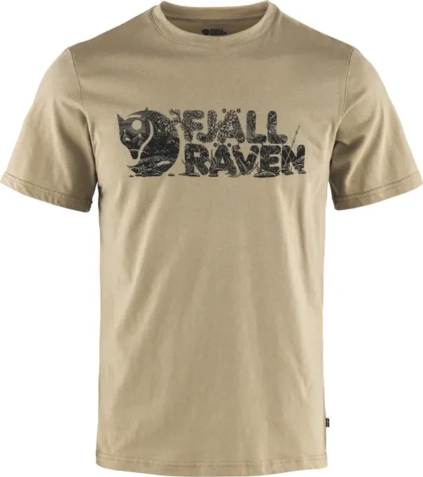 Fjällräven Lush Logo Funktionsshirt kurzarm fossil (Herren)