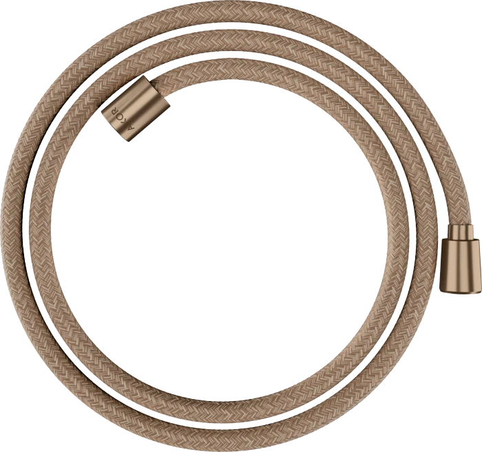 Hansgrohe AXOR ShowerSolutions Textilbrauseschlauch 1.60m mit konischer und zylindrischer Mutter brushed red gold