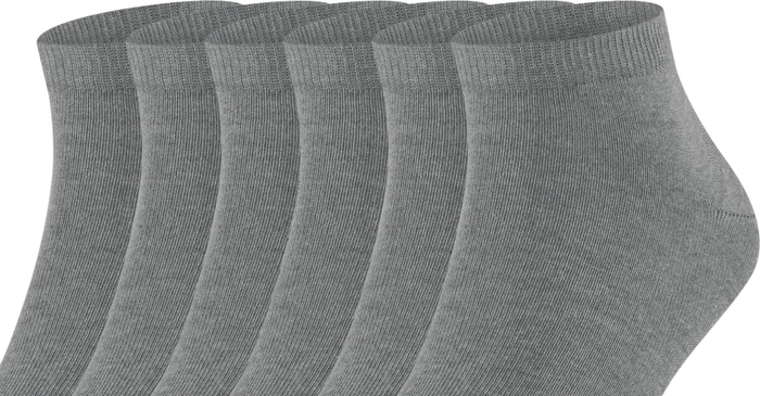 Falke Happy Socken light greymel., 6 Paare (Herren)