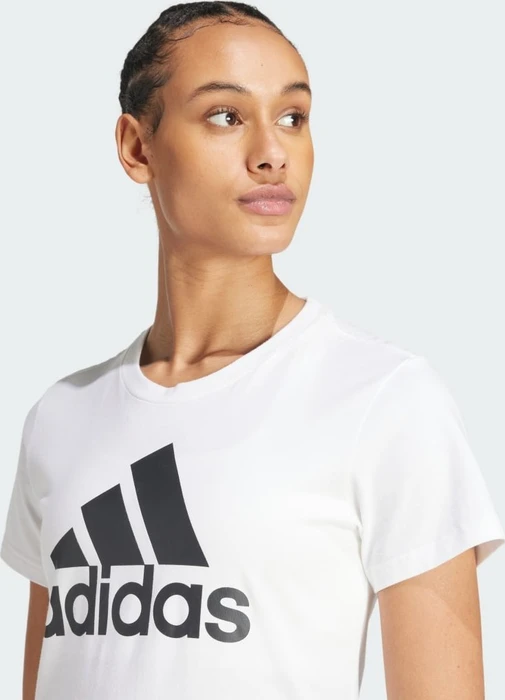 adidas Loungewear Essentials Logo T-Shirt kurzarm weiß/schwarz (Damen)