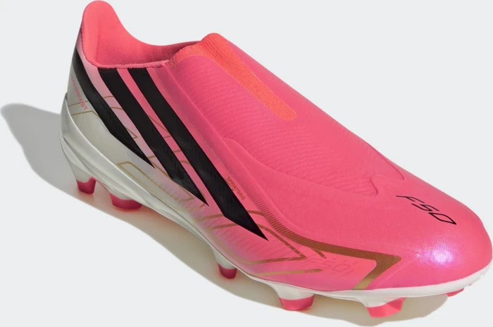 adidas F50 Hyperfast League Laceless FG solar turbo/core black/gold metallic