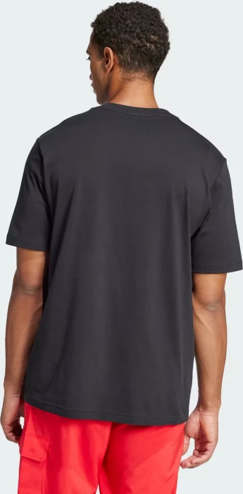 adidas Essentials Linear Single Jersey T-Shirt kurzarm schwarz/weiß (Herren)