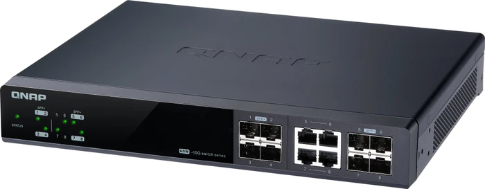 QNAP QSW-M800 Desktop 10G Managed Switch, 4x SFP+, 4x RJ-45/SFP+