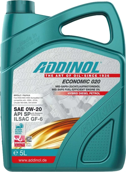 Addinol Economic 020 0W-20 5l