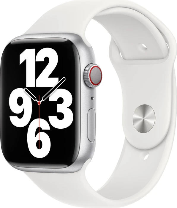 Apple Sportarmband Regular für Apple Watch 45mm weiß